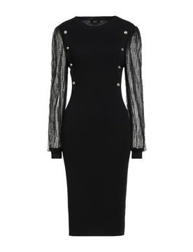 Midi-Kleid Damen Schwarz S Damen