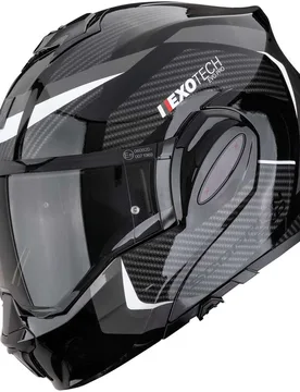 Casco Moto Modulare P/J EXO-TECH EVO PRO ACUTI Nero taglia XS - Scorpion - FashionsVida