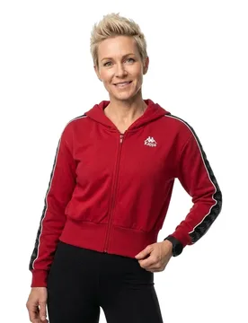 Veste De Survêtement 222 Banda Carlise 2 Red Racing / Black / White XL - Kappa - FashionsVida