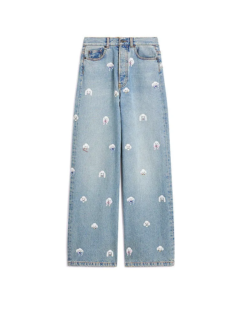 Jeans Wide Leg hellblau 26 damen - Fiorucci - FashionsVida