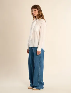 Camisa de mujer de manga larga detalle pañuelo-corbata - Molly Bracken - FashionsVida
