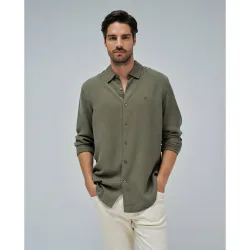 Camisa de hombre en denim ligero