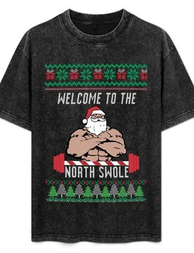 Welcome to the North Swole liftmas T-Shirt Holiday Lightweight T-Shirt - Aliexpress - FashionsVida