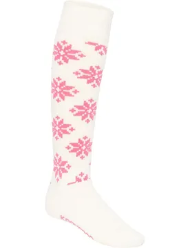Chaussettes Longues Rose Wool Off White EU 37-39