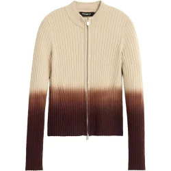 Jersey de mujer cremallera canalé