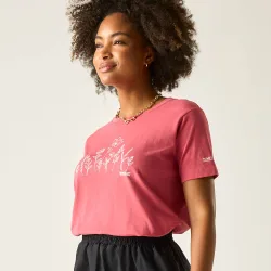 Filandra IX Short Sleeved Graphic T-Shirt - Pink - Size: 12