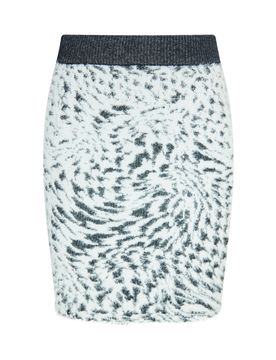 Swirly Falda negro / blanco