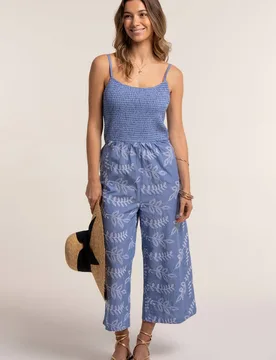 Women's JERI JUMPSUIT in Blue Size: 14 - Blue - Size: 14 - Brakeburn - FashionsVida