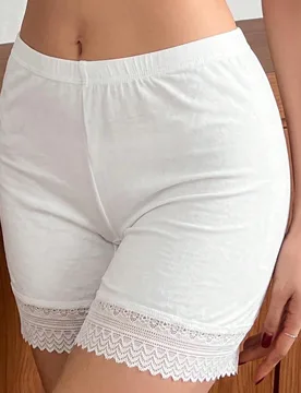 Piezas/set calzoncillos antideslumbrantes para mujer con borde de encaje - Shein - FashionsVida