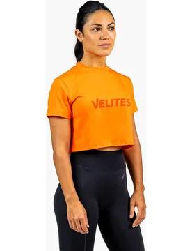 Camiseta de manga corta crop Holo de mujer - Velites - FashionsVida