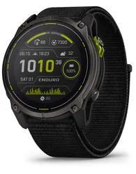 Montre GPS - Enduro 3 51mm Sapphire Solar Titane/Carbon Gray - Noir