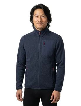 Hobard Full Zip Fleece Dark Navy L Men - Sea Ranch - FashionsVida