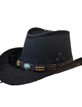 Travel Wide Brim Western Cowboy Hat Leather Belt Polyester Fedora Hat Sun Protection Breathable Sun Hat Theme Party - Aliexpress - FashionsVida