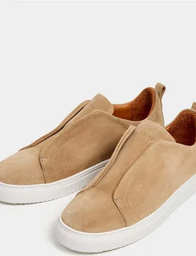 Zapatos slip on de ante vision - Hackett - FashionsVida