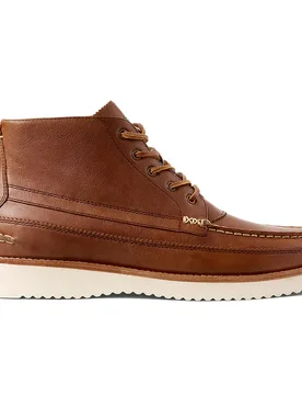 Bottines Ranger Leather Polo Tan EU 41 - Ralph Lauren Ftw - FashionsVida
