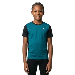 Slice Short Sleeve T-shirt Teal 128 cm
