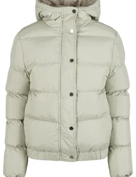 Winterjacke - Ladies Hooded Puffer Jacket - S bis XL - für Damen - Größe S - mint - Frauen - female - Urban classics - FashionsVida