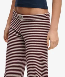 Superdry Damen Athletic Essentials Jerseystreifen-hose Schmale Passform Red - Größe: 36