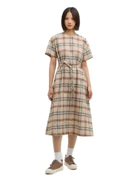 Robe Midi à Manches Courtes Gwen Archive Tartan M