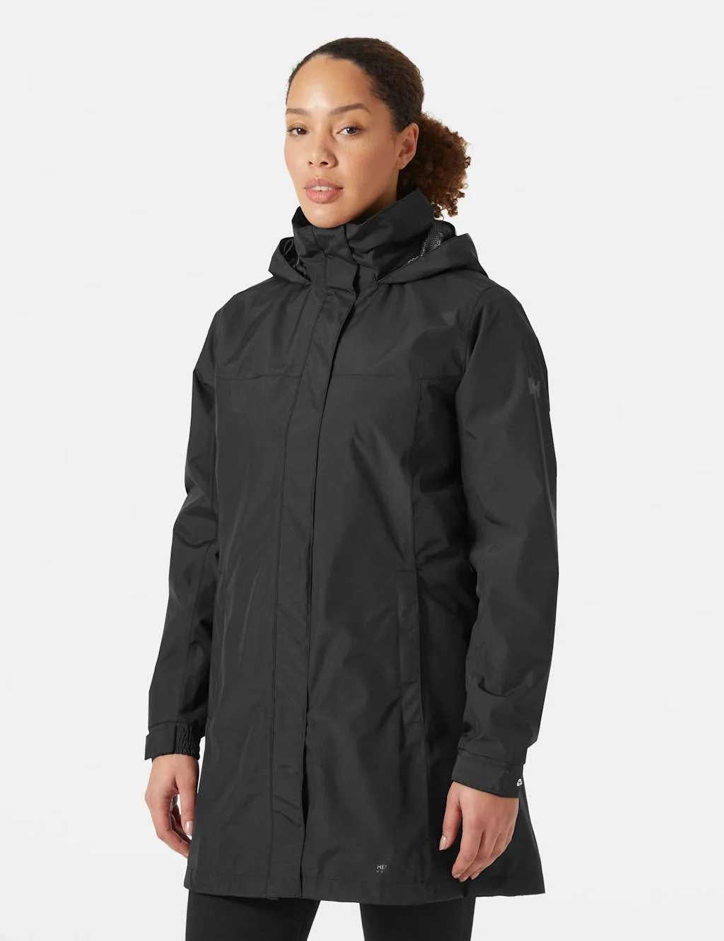 Aden Waterproof Longline Rain Jacket Black female - Helly Hansen - FashionsVida