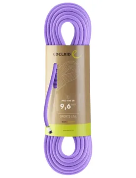 Corde d'escalade - Neo 100 3R 9,6Mm Lavender - Taille 60 m - Violet - Edelrid - FashionsVida