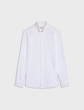 Camicia con collo a polso uomo bianco