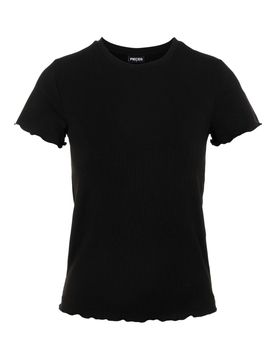 PIECES Camiseta 'Nicca' negro