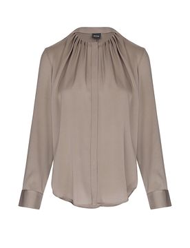 Blusa de seda BANORAH marrón 42