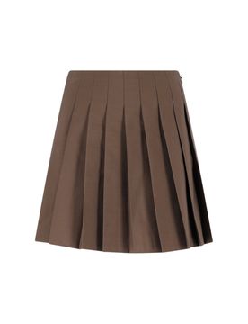 MM6-Inspired Wool-Blend Midi Skirt for Women