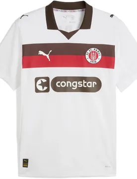FC St. Pauli Away Herren Poloshirt, weiß L