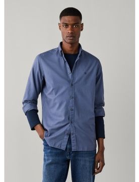 Para hombre. HM3010835 Camisa Essential Dyed (S), Casual, Algodón, Manga larga