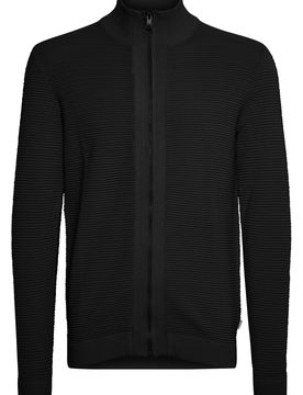 Solid Cárdigan 'Nicklas' negro