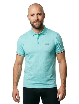 Polo à Manches Courtes Toc Game 10280670 Open Blue L - BOSS - FashionsVida
