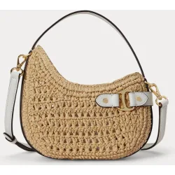 Bolso Tasha cruzado pequeño de rafia