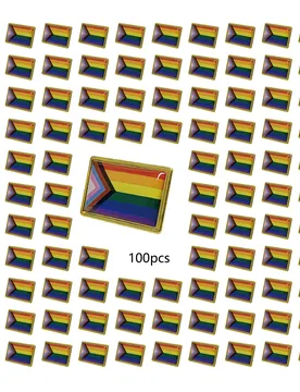 Pcs Metal Rectangular Progress Pride Pin Rainbow Gay Flag LGBTQ Inclusive Progressive Lapel Pins for Clothing Backpack - Aliexpress - FashionsVida
