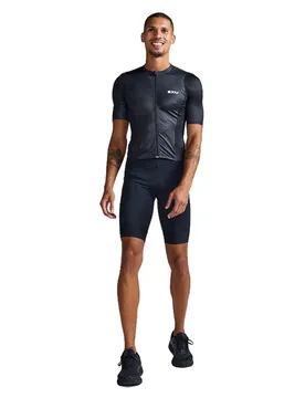 Trisuit A Maniche Corte Aero Hex Black / White L