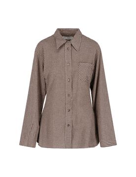 Checked Flannel Shirt with Mother-of-Pearl Buttons