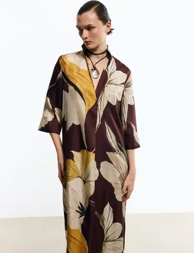 Vestido túnica con flores - Woman Limited El Corte Inglés - FashionsVida