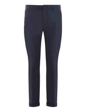 Pantalone plissettato con chiusura nascosta