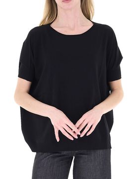 T-shirt misto viscosa NERO UNI