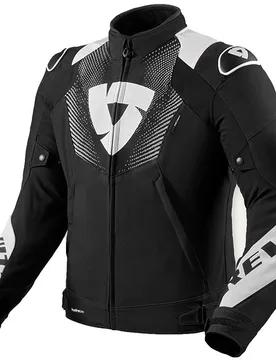 Giubbotto Moto Hyperspeed 3 H2O Nero Bianco taglia S - Rev'it - FashionsVida