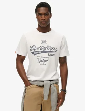 Superdry Herren Locker Geschnittenes, Verwaschenes Workwear T-shirt Weiß - Größe: XL - 39.99 - FashionsVida