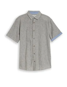 Tom Tailor Camisa de lino verde L - Tom tailor - FashionsVida