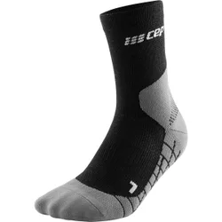 Light Merino Mid Cut Herren Socken, schwarz V