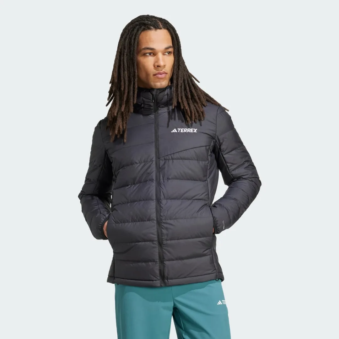 Giacca Terrex Multi Light Down CLIMAWARM Hooded S Black - Adidas - FashionsVida