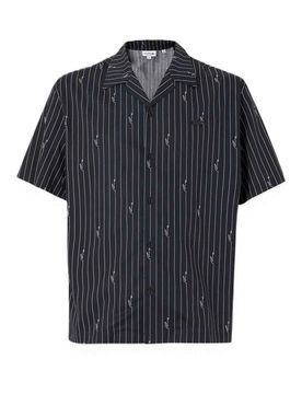 Lacoste Camicia in twill stampato