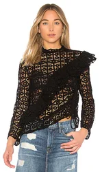 Iro Black Lamata Ruffle Top