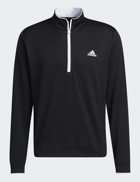 Maglia Quarter-Zip XL Black / White