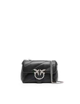 Women's Leather Crossbody Bag with Metallic Hardware