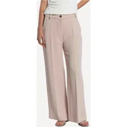 Pantalón de mujer de doble crepé fluido